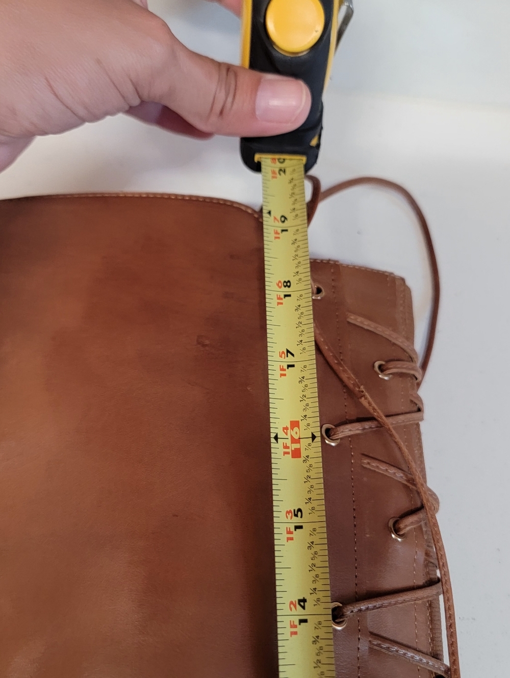 Vince Camuto Tall Leather Riding Boots - Cognac Brown - Picture 5 of 16